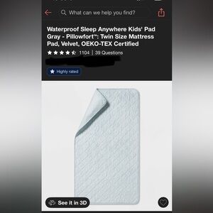 Target Kids' Quilted Pad - White